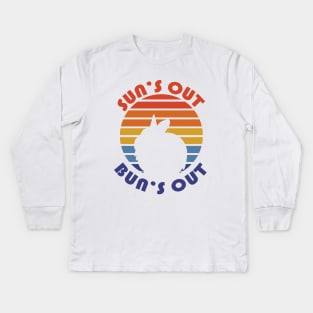 Sun's Out Bun's Out Kids Long Sleeve T-Shirt